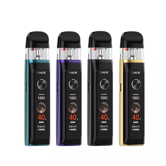 Four Smok Novo 6 Ultra Pod Vape Kit on a white background.