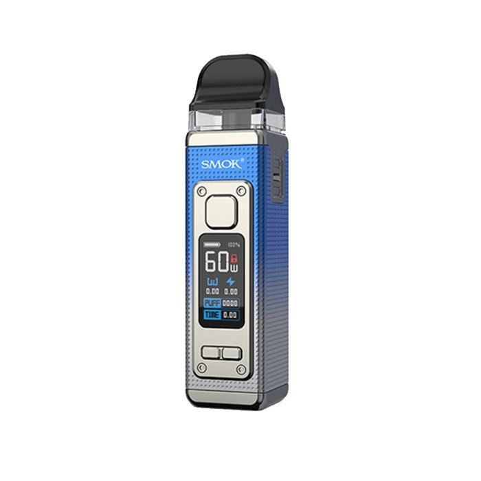 Smok Rpm 4 Pod Vape Kit, Silver Blue Color