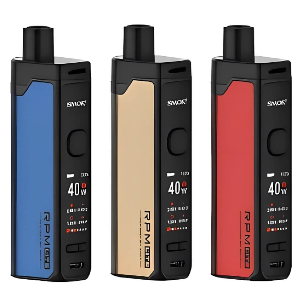 SMOK RPM Lite Pod Kit, Blue, Gold, Red Color