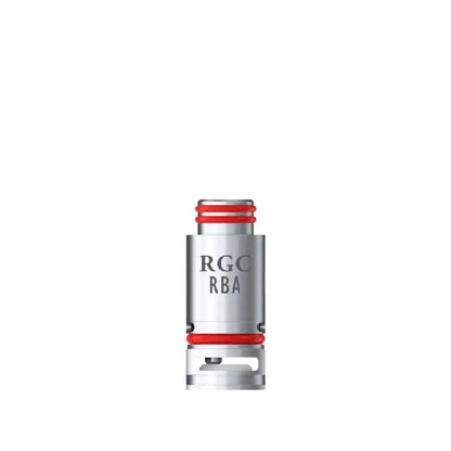 Smok RPM80 RGC RBA coil with red rings.
