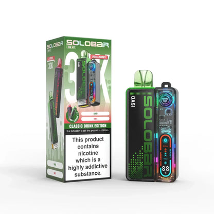 Solo Bar Boost 30K Prefilled Pod Vape Kit Box of 5, Classic Drink Edition