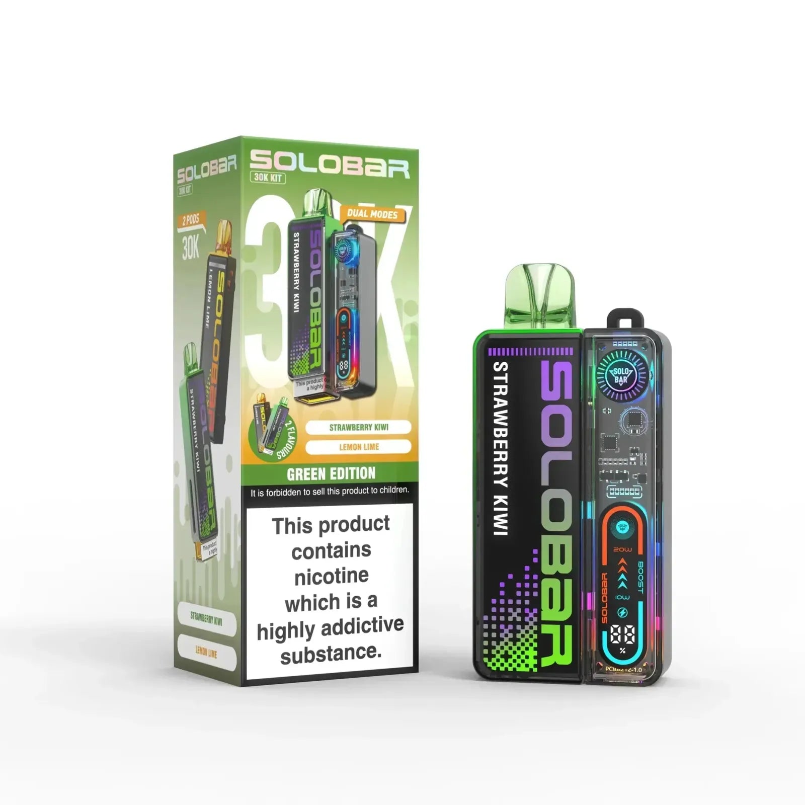 Solo Bar Boost 30K Prefilled Pod Vape Kit - Box of 5  AJ's Superstore