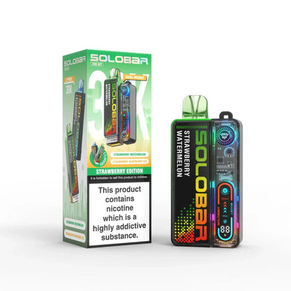 Solo Bar Boost 30K Prefilled Pod Vape Kit Box of 5, Strawberry Edition
