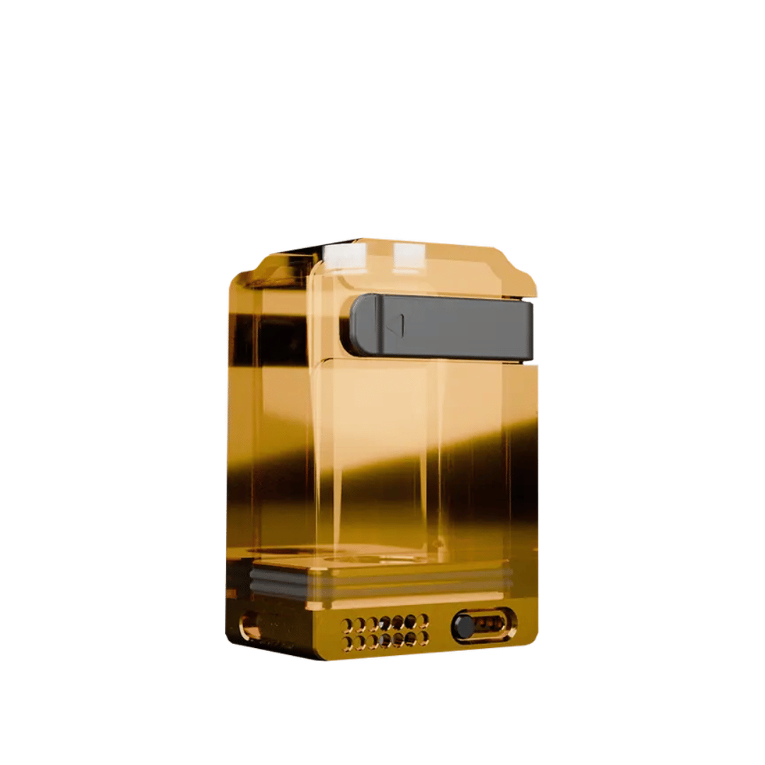 Amber Suicide Mods Crypt Boro Tank with a sleek, transparent design.