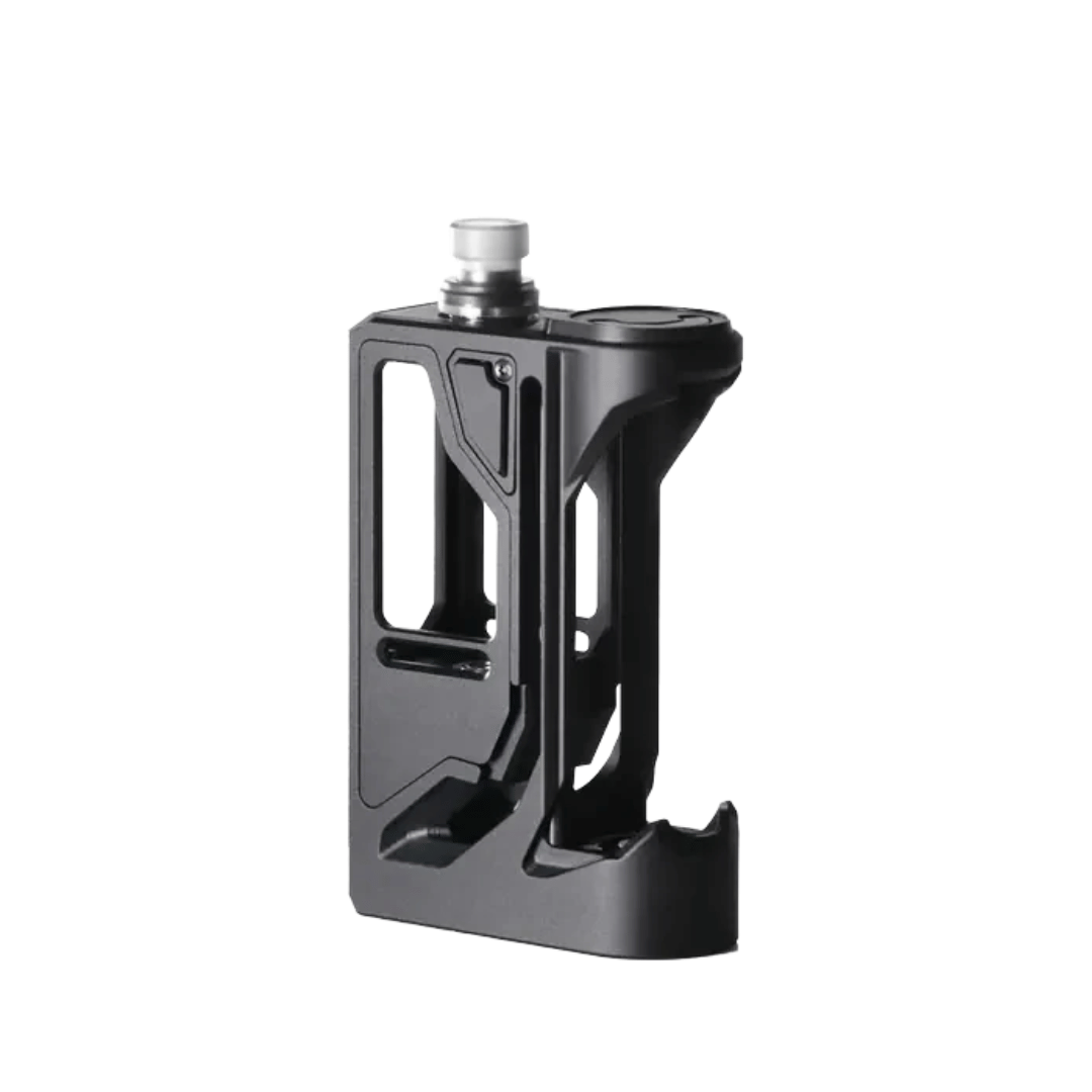 Sleek black Suicide Mods Deathwish Modz Rift Boro DNA60C vaping mod.
