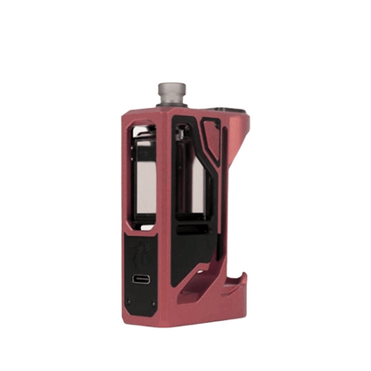 Red Suicide Mods Deathwish Modz Rift DNA60C AIO vaping device, sleek and modern design.