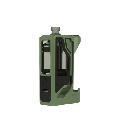 Swamp green Suicide Mods Deathwish Modz Rift DNA60C AIO vape device, sleek and modern design.