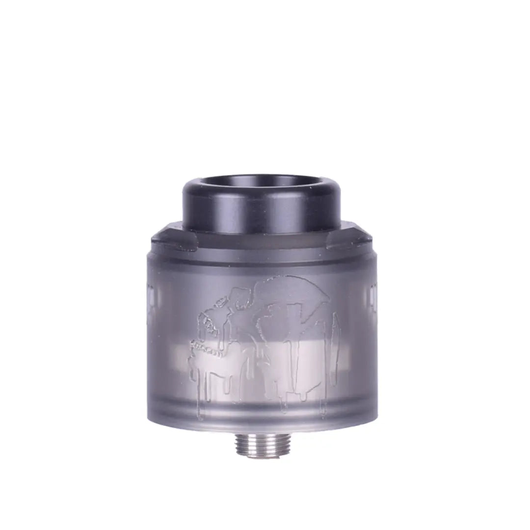 Suicide Mods Nightmare V2 RDA in smoked finish against a white background.