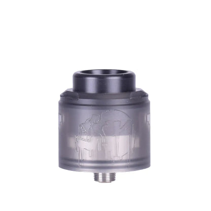 Suicide Mods Nightmare V2 RDA in smoked finish against a white background.