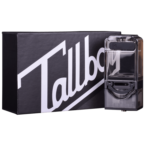 Tallboy Stubby Tank RBA by Suicide Mods, displayed with branded packaging, vape accessory.