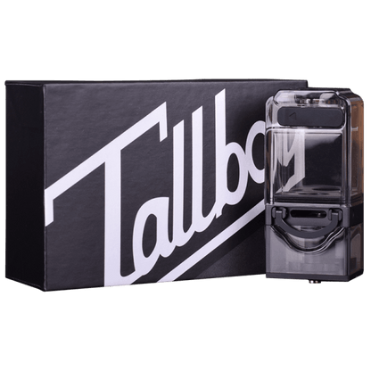 Tallboy Stubby Tank RBA by Suicide Mods, displayed with branded packaging, vape accessory.