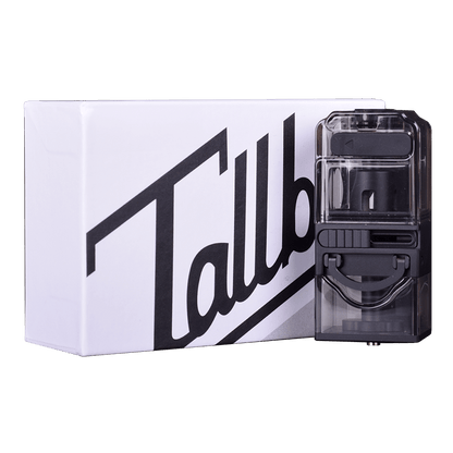 Suicide Mods Tall Boy Stubby Tank with packaging, featuring a sleek, transparent design.
