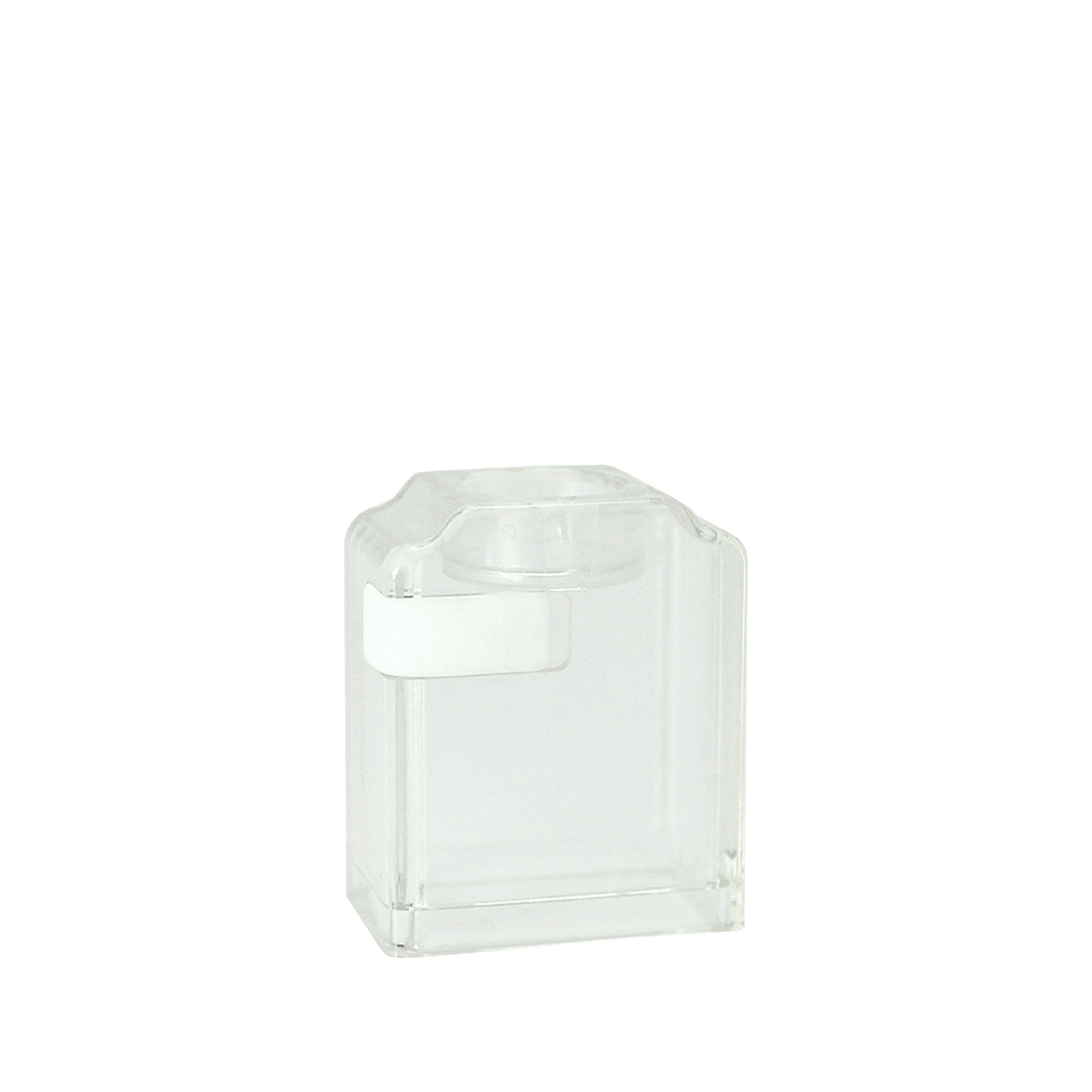 Clear square replacement tank for SXK Mission XV Orbit RBA, transparent design.