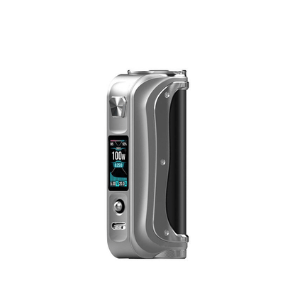 Silver SXmini SL Class V2 vape mod with display screen, buttons, and sleek design.