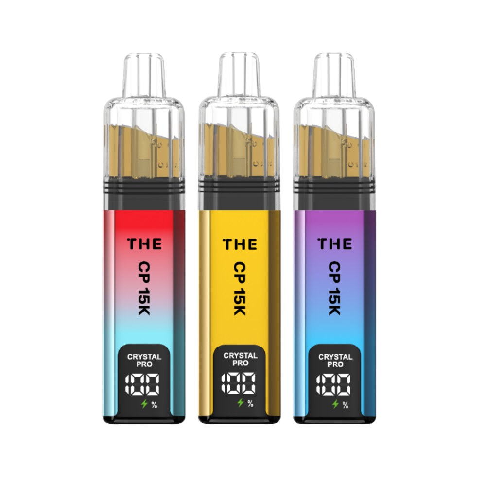 The Crystal Pro CP 15k Prefilled Vape Kit Box of 5, Watermelon Ice, Triple Mango, Blueberry Sour Raspberry Flavour