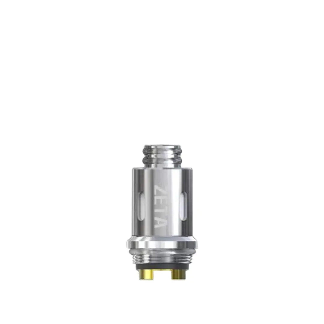 Think Vape Zeta replacement 0.2 and 0.5 ohm coil, gold contacts, aligned horizontally on a white background.