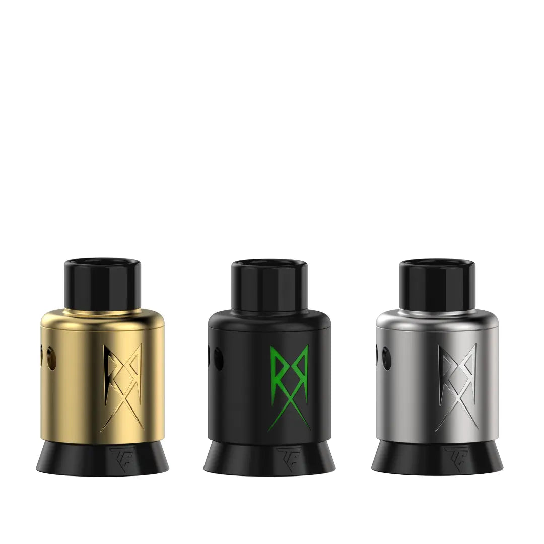 Thundercloud X Grimm Green Recoil R3 RDA in 24K Gold, Green Black, and SS Colour