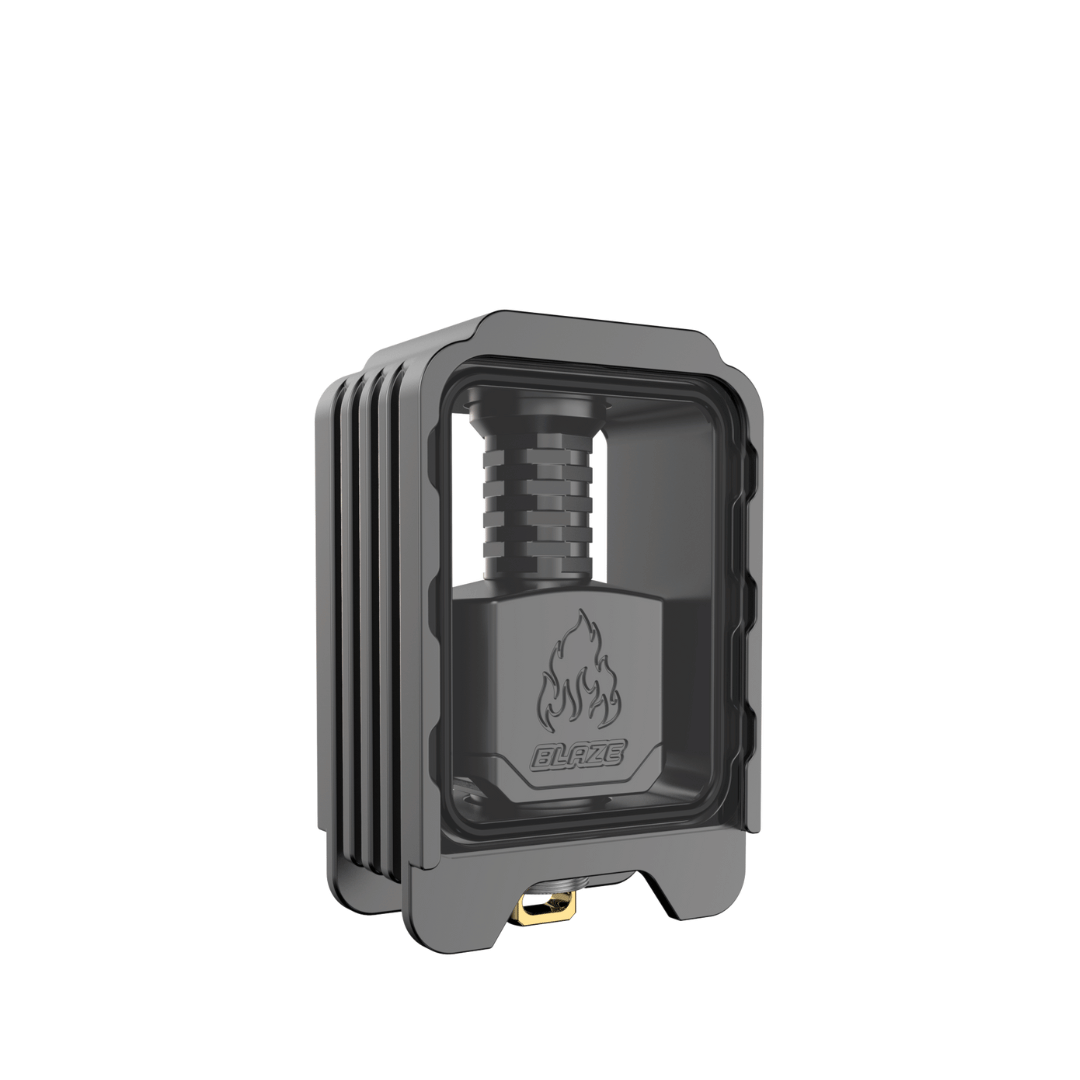 Thunderhead Creations Blaze RBA Sliding Boro Tank in gunmetal finish.