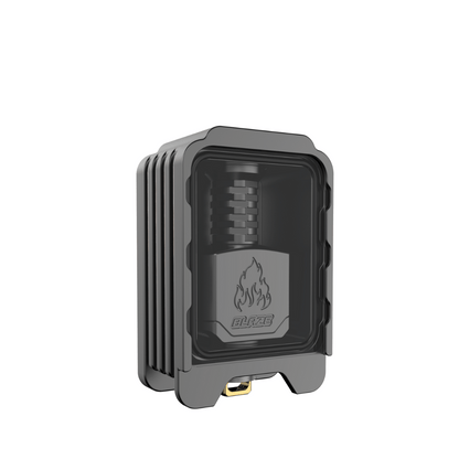Thunderhead Creations Blaze RBA sliding Boro tank, single glass, gunmetal finish.