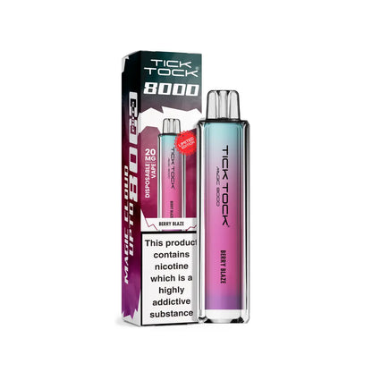 Tick Tock 8000 Magic Vape Kit in Berry Blaze Flavour