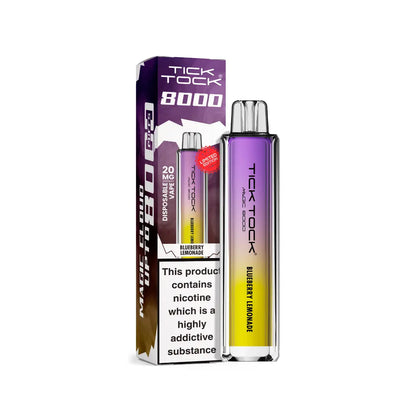 Tick Tock 8000 Magic Vape Kit in Blueberry Lemonade Flavour