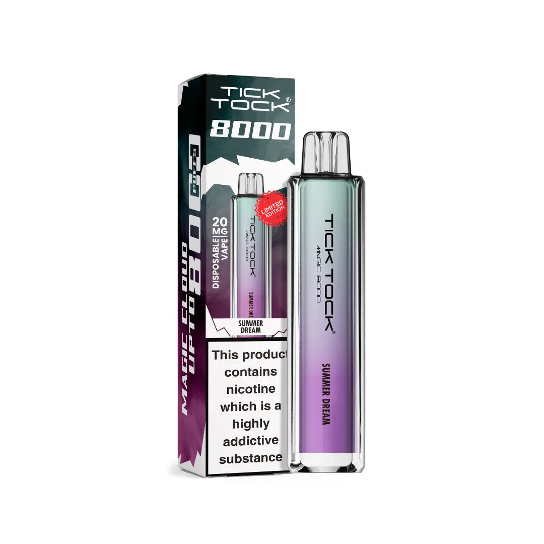 Tick Tock 8000 Magic Vape Kit in Summer Dream Flavour