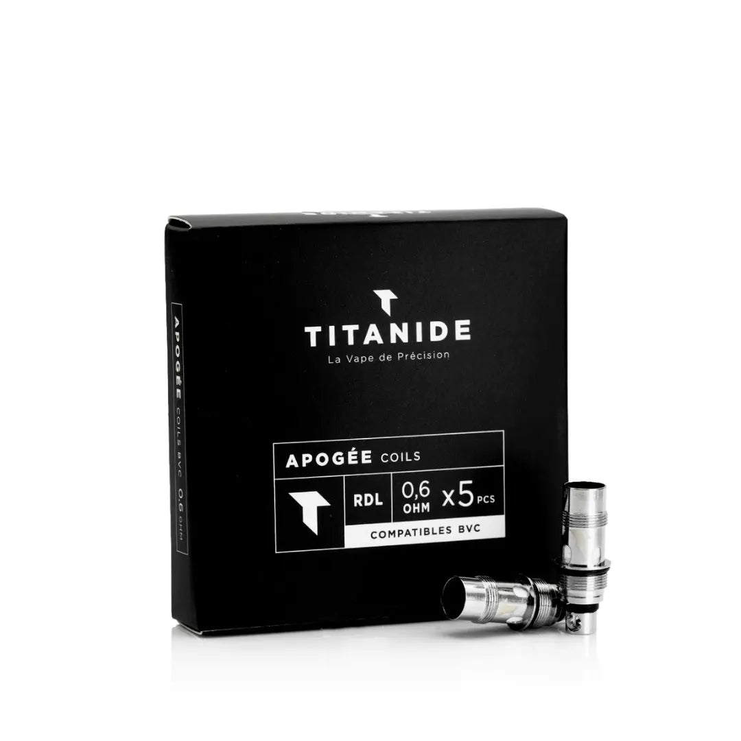 Apogee Vape Coils by Titanide in 0.6ohm resistance for RDL Vaping