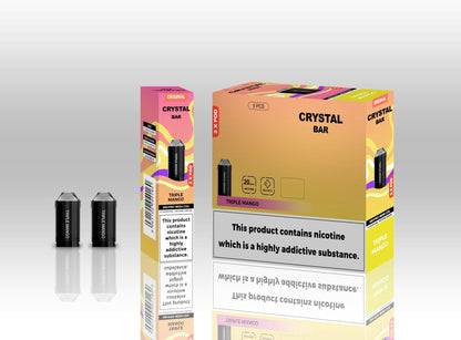 Crystal Bar Original 600 Prefilled Replacement Pods - Box of 10