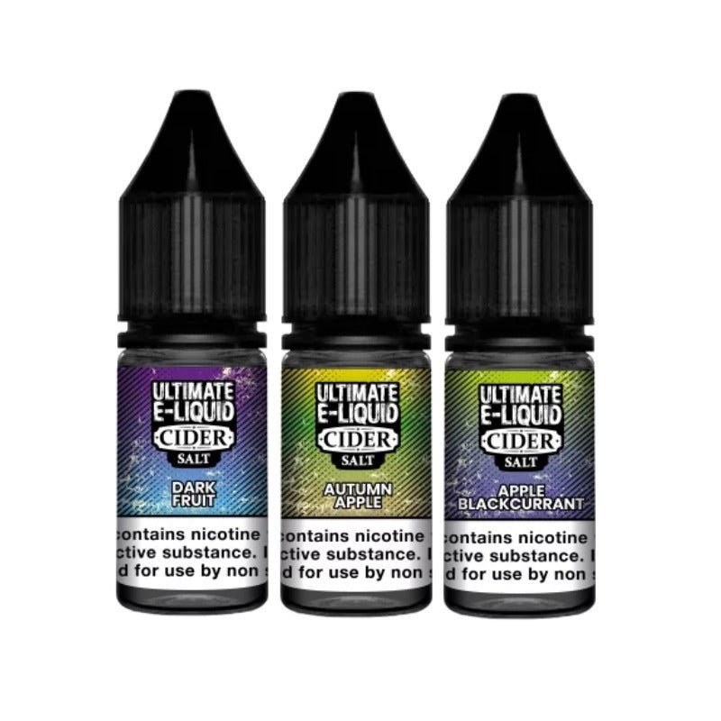 Ultimate E-Liquid Cider 10ML Nic Salt (Pack of 10) - #Simbavapeswholesale#