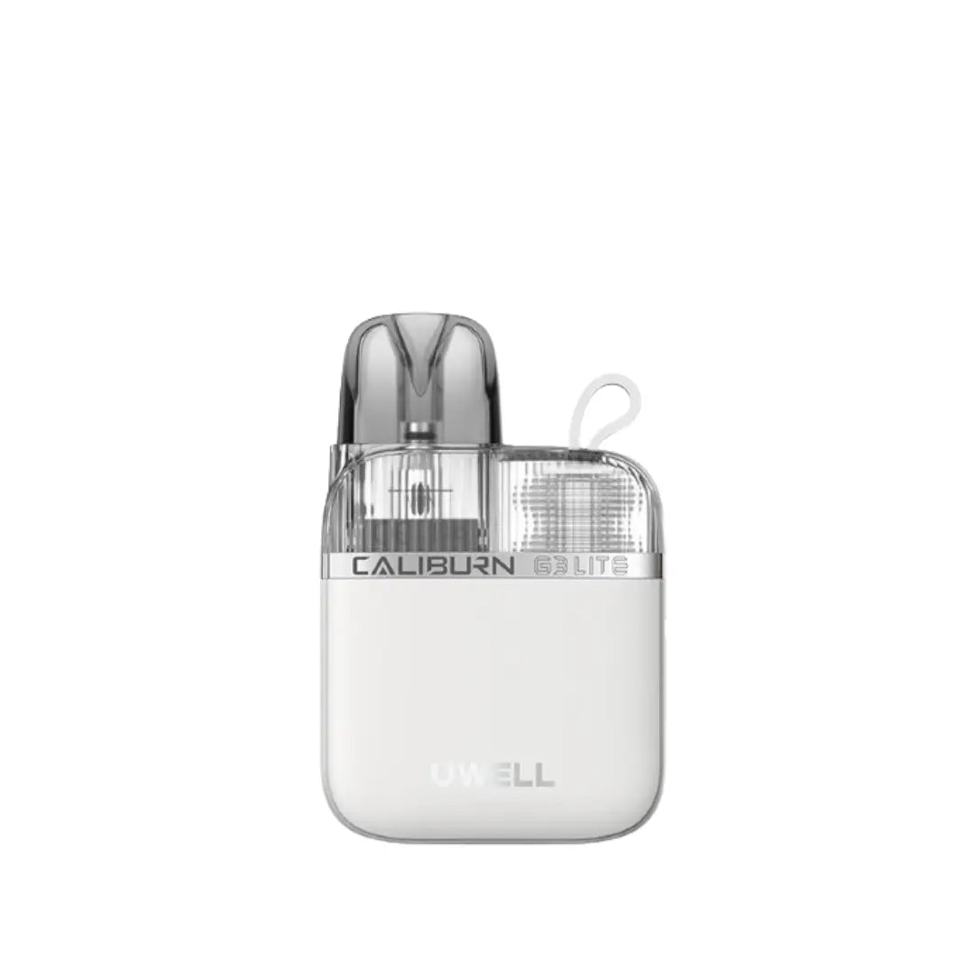 Uwell Caliburn G3 Lite Koko Pod Kit in Pearl White Colour perfect for Nic Salt Vape Juices 