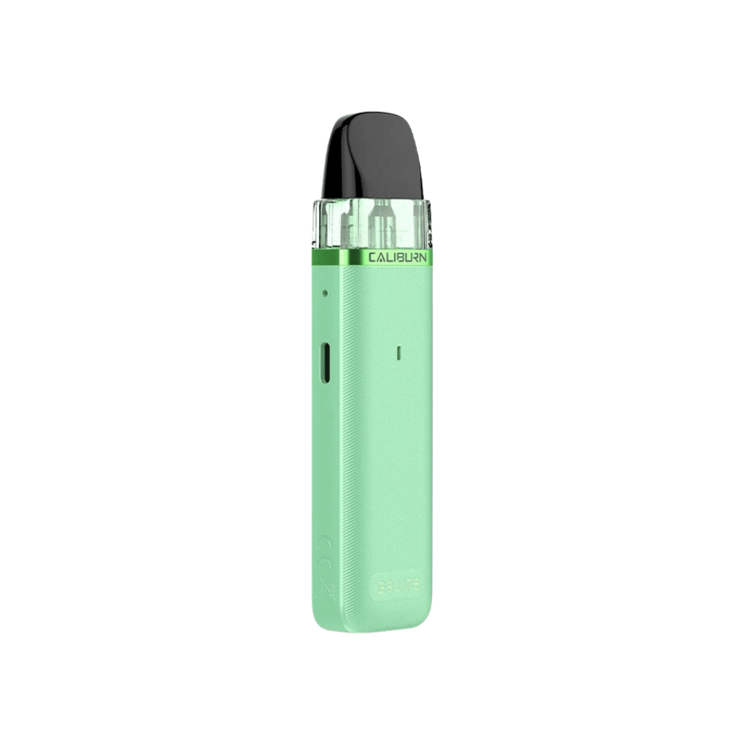Mint green Uwell Caliburn G3 Lite pod vape kit perfect for Nic Salt E-Liquids.