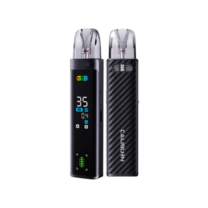 Uwell Caliburn G3 Pro Pod Vape Kit Black Carbon perfect for Nic Salt E-Liquids