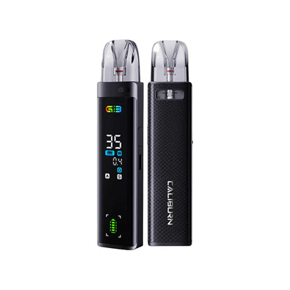Uwell Caliburn G3 Pro Pod Vape Kit in Black Leather perfect for Nic Salt E-Liquids