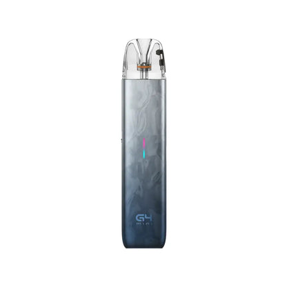 G4 Mini pod vape kit in Dusty Dingo with a transparent top mouthpiece, visible coil, and a vertical LED indicator on the front