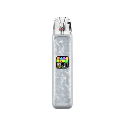 Uwell Caliburn G4 Pod Vape Kit in Karst Grey Colour Displaying a colourful screen -  Perfect for nic salt e-liquids