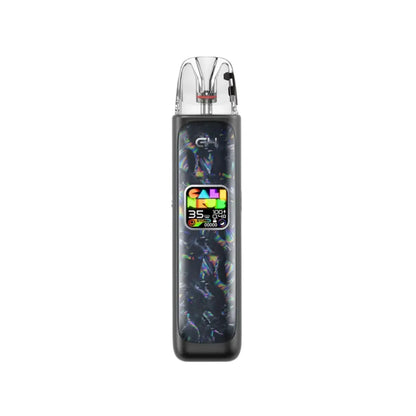 Uwell Caliburn G4 Pod Vape Kit in Polar Black Colour Displaying a colourful screen -  Perfect for nic salt e-liquids