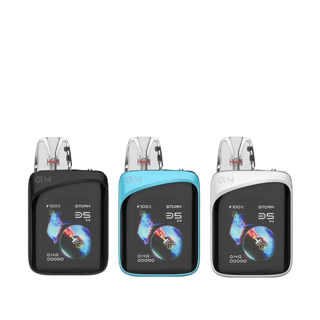 UWell Caliburn G4 Pro Koko Pod Vape Kit In Waves Black, Glass Blue, and Crystal White Colour