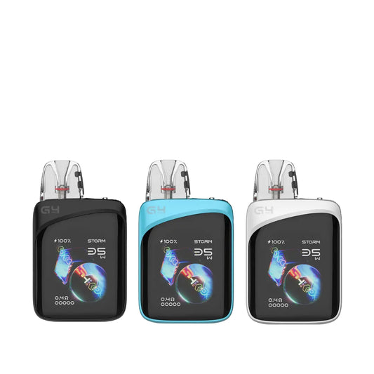 UWell Caliburn G4 Pro Koko Pod Vape Kit In Waves Black, Glass Blue, and Crystal White Colour