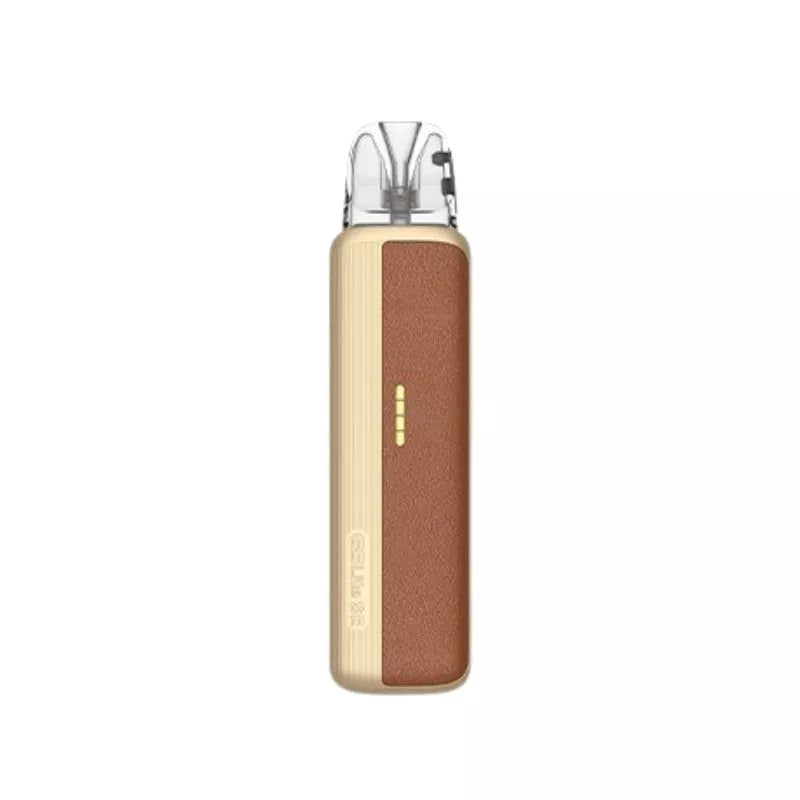 Uwell Caliburn G5 Lite SE Pod Kit in brown leather colour great to use with nic salt e-liquids or 50VG/50PG Vape juice