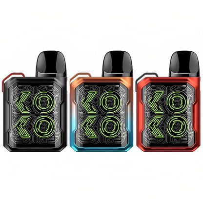 Uwell Caliburn Gk2 Pod Kit Vape, Matte Black, Ocean Flame, Ribon Red Color