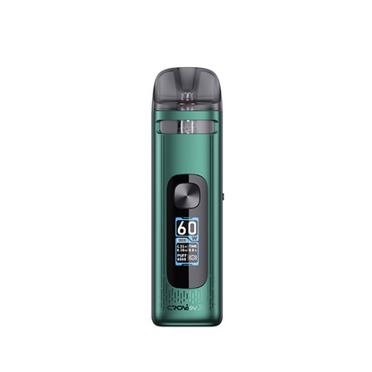 Uwell Crown X Pod Vape kit in Green Perfect With Nic Salts E-Liquids