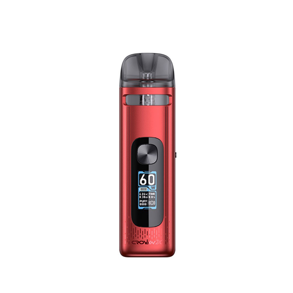 Uwell Crown X Pod Vape kit in Red Perfect With Nic Salts E-Liquids