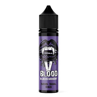 V Blood Shortfill 50ml E Liquid Vape Juice, Blackcurrant Flavour 