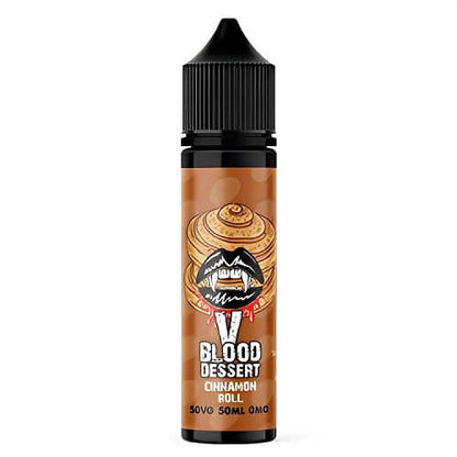 V Blood Shortfill 50ml E Liquid Vape Juice, Cinnamon Roll Flavour