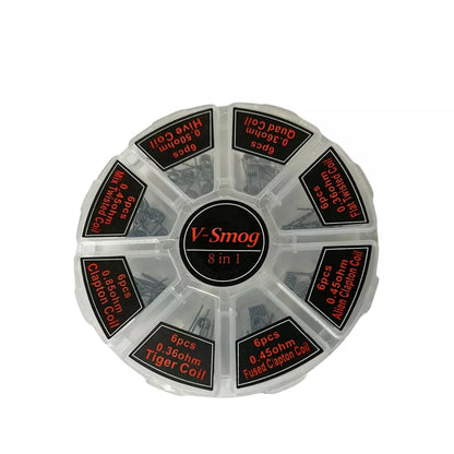 V-Smog 8-in-1 premade coil pack on a white background