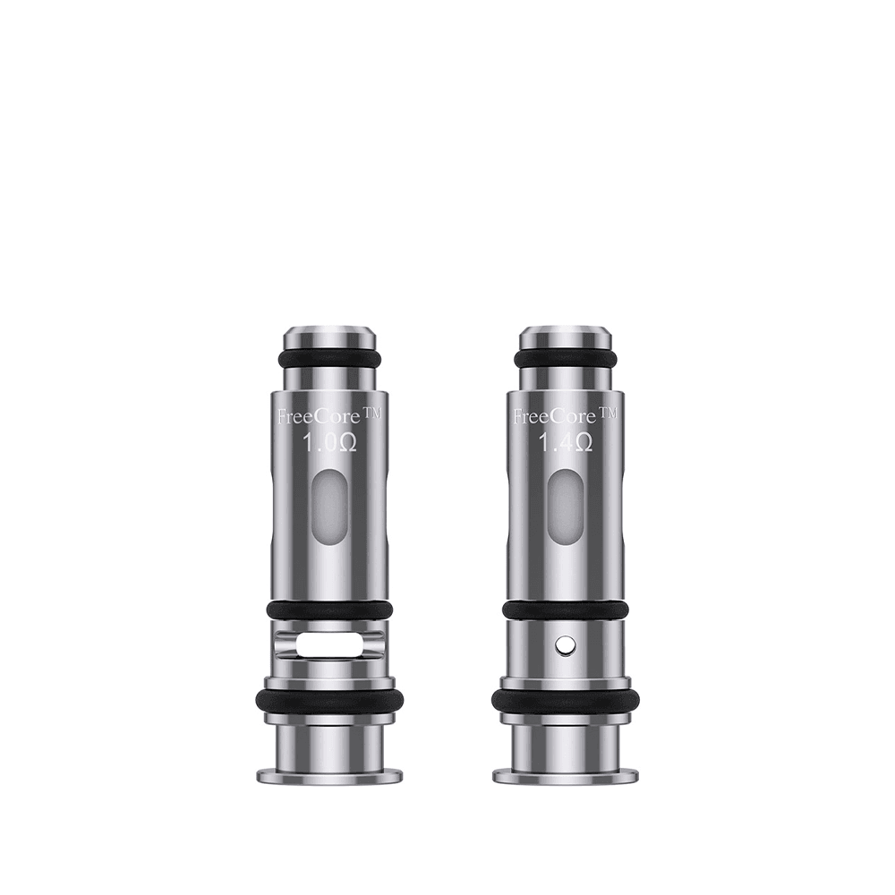 Two silver Vapefly FreeCore J series replacement coils on a white background.