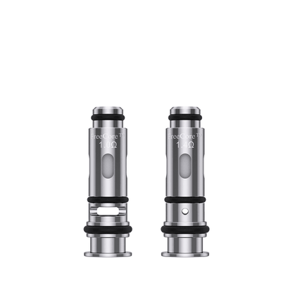 Two silver Vapefly FreeCore J series replacement coils on a white background.