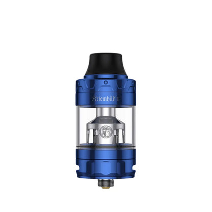 Vapefly Kriemhild II Sub-Ohm Tank blue version with clear glass tube and 510 threading