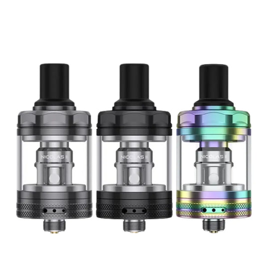 Vapefly Nicolas II MTL Tank in 3 different colour -  Gunmetal - Black - Rainbow