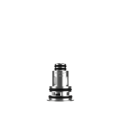 Vapefly Optima replacement coil, silver, isolated on white background.